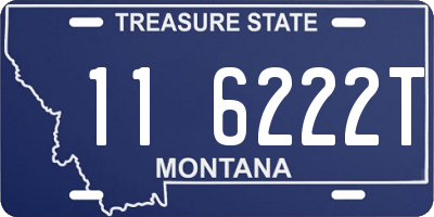 MT license plate 116222T