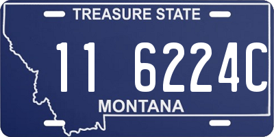 MT license plate 116224C