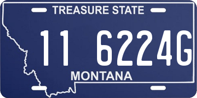 MT license plate 116224G