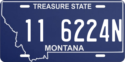 MT license plate 116224N