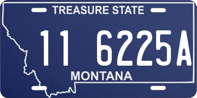 MT license plate 116225A