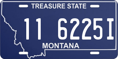 MT license plate 116225I