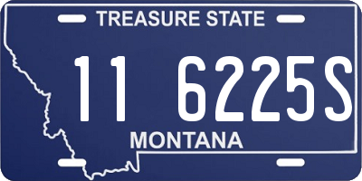 MT license plate 116225S