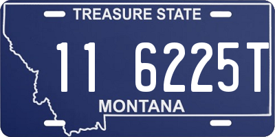 MT license plate 116225T