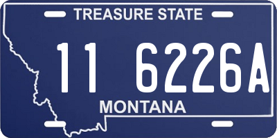 MT license plate 116226A