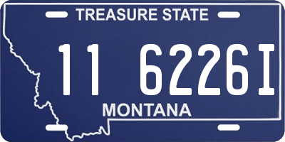 MT license plate 116226I