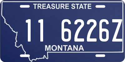 MT license plate 116226Z