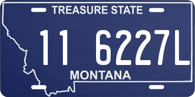 MT license plate 116227L
