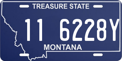 MT license plate 116228Y