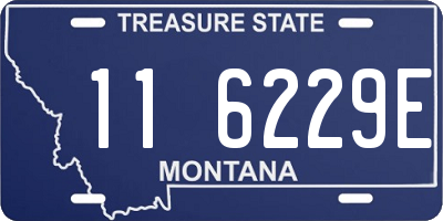 MT license plate 116229E