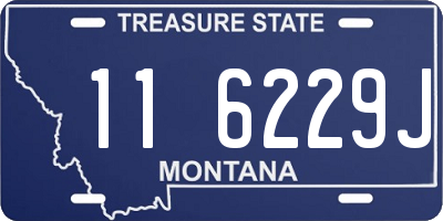 MT license plate 116229J