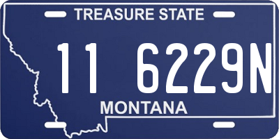 MT license plate 116229N