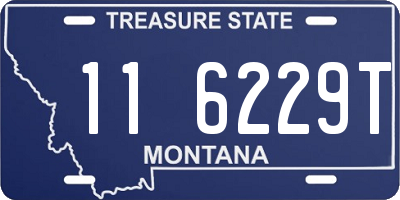 MT license plate 116229T
