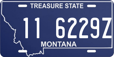 MT license plate 116229Z