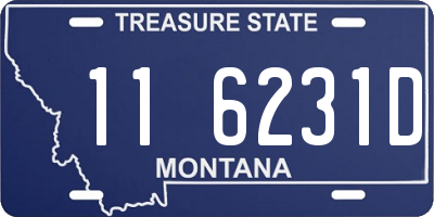 MT license plate 116231D