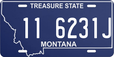 MT license plate 116231J