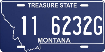 MT license plate 116232G