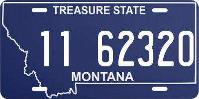 MT license plate 116232O