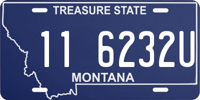 MT license plate 116232U