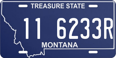 MT license plate 116233R
