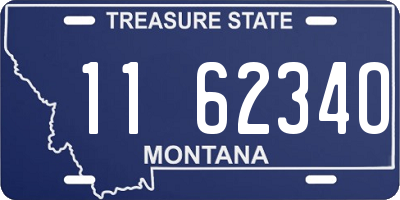 MT license plate 116234O