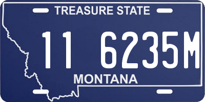 MT license plate 116235M