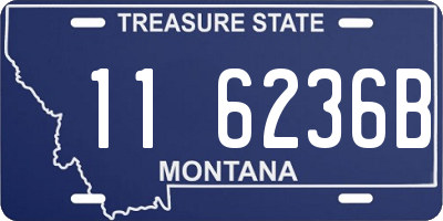 MT license plate 116236B