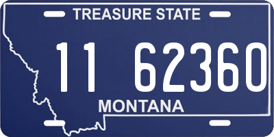 MT license plate 116236O