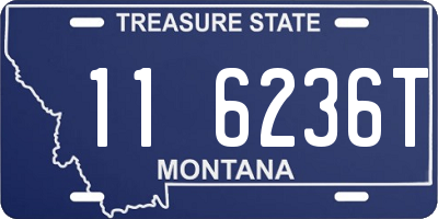 MT license plate 116236T