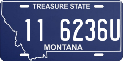 MT license plate 116236U