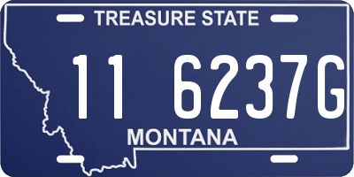 MT license plate 116237G