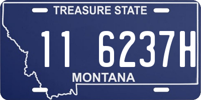 MT license plate 116237H