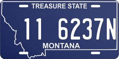 MT license plate 116237N
