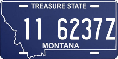 MT license plate 116237Z