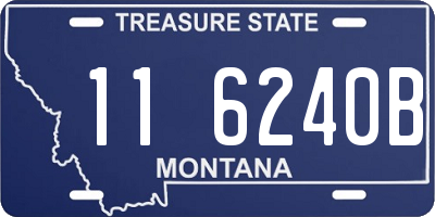 MT license plate 116240B