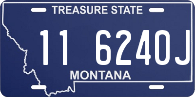 MT license plate 116240J