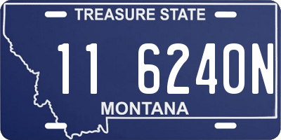 MT license plate 116240N