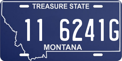 MT license plate 116241G