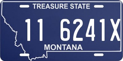 MT license plate 116241X