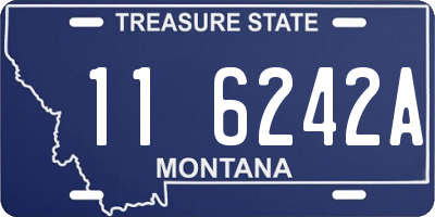 MT license plate 116242A