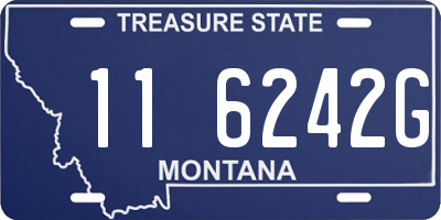 MT license plate 116242G