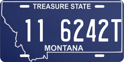 MT license plate 116242T