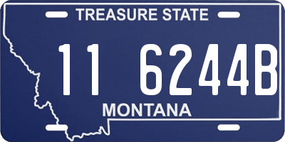 MT license plate 116244B