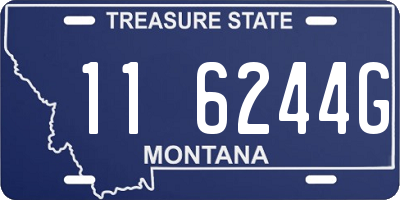 MT license plate 116244G
