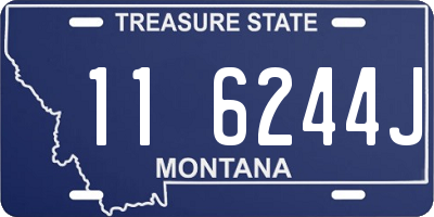 MT license plate 116244J