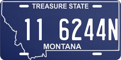 MT license plate 116244N