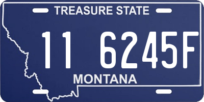 MT license plate 116245F