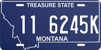 MT license plate 116245K