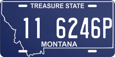 MT license plate 116246P