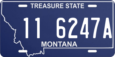 MT license plate 116247A